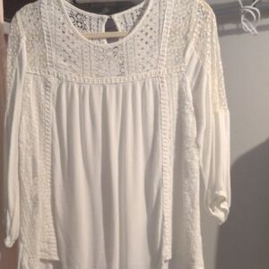Knox Rose Cream Lace Blouse